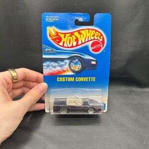 Hot Wheels Custom Corvette 1991 No. 200 Metallic Purple Spoke Lace Wheels‎